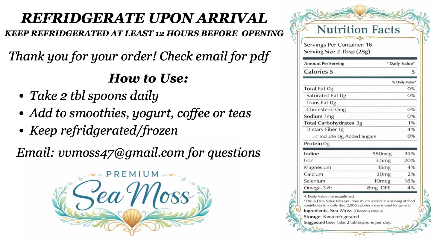 Sea Moss Gel 16 oz